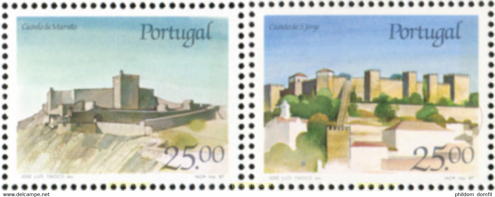 2046 MNH PORTUGAL 1987 CASTILLOS DE PORTUGAL - Châteaux