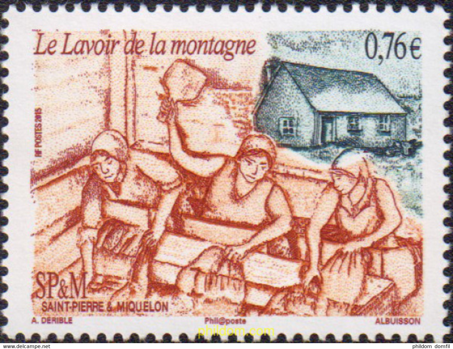 581908 MNH SAN PEDRO Y MIQUELON 2015 LAVANDERAS - Usados