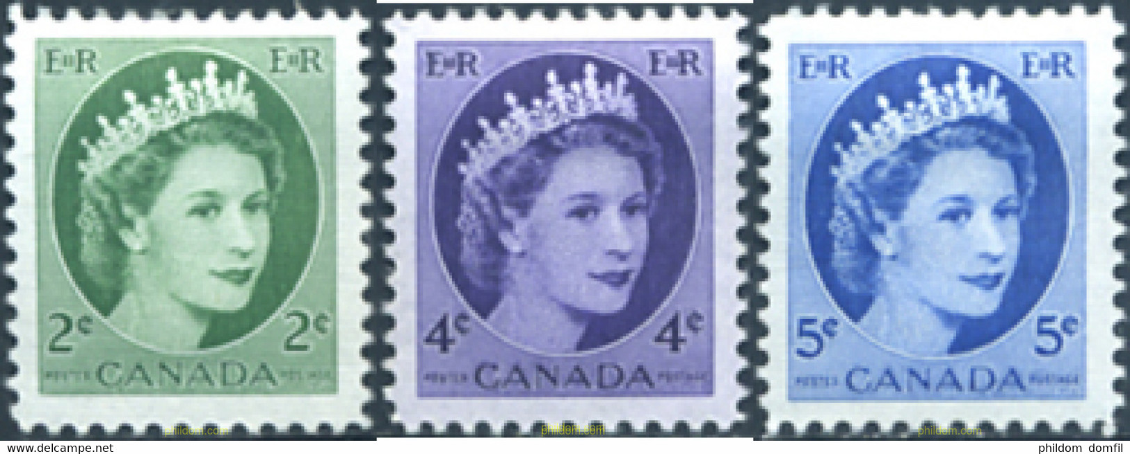 652941 MNH CANADA 1954 REINA ISABEL II - 1952-1960