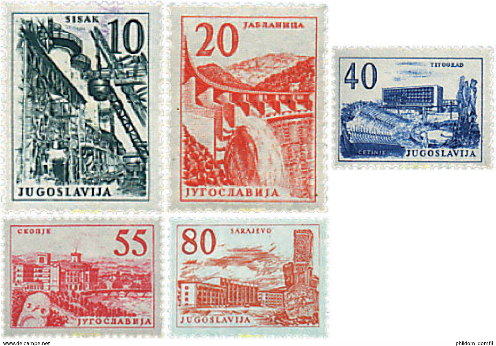 627660 MNH YUGOSLAVIA 1959 TECNICA Y ARQUITECTURA - Verzamelingen & Reeksen