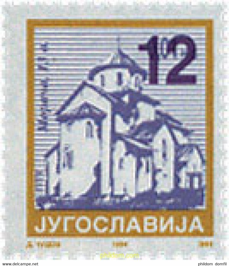114088 MNH YUGOSLAVIA 2002 IGLESIA - Gebruikt
