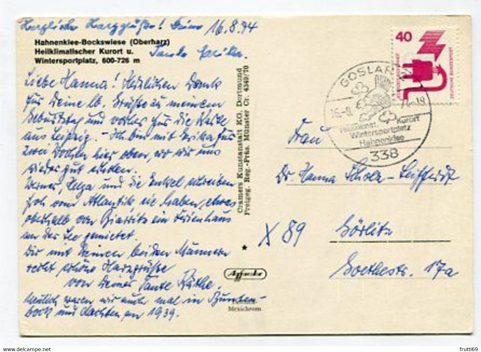 AK 118380 GERMANY - Hahnenklee-Bockswiese / Oberharz - Oberharz