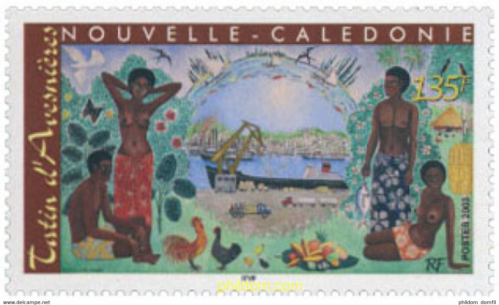 136428 MNH NUEVA CALEDONIA 2003 ARTE - Gebruikt