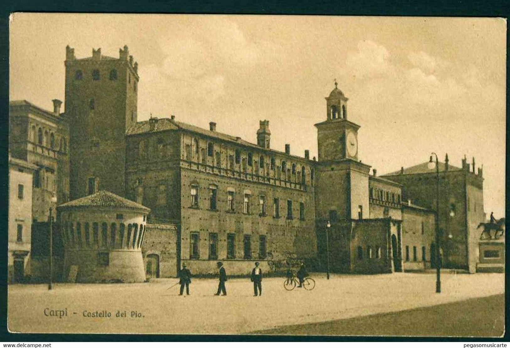 CLT021 - CARPI MODENA CASTELLO DEI PIO - ANIMATA 1930 CIRCA - Carpi