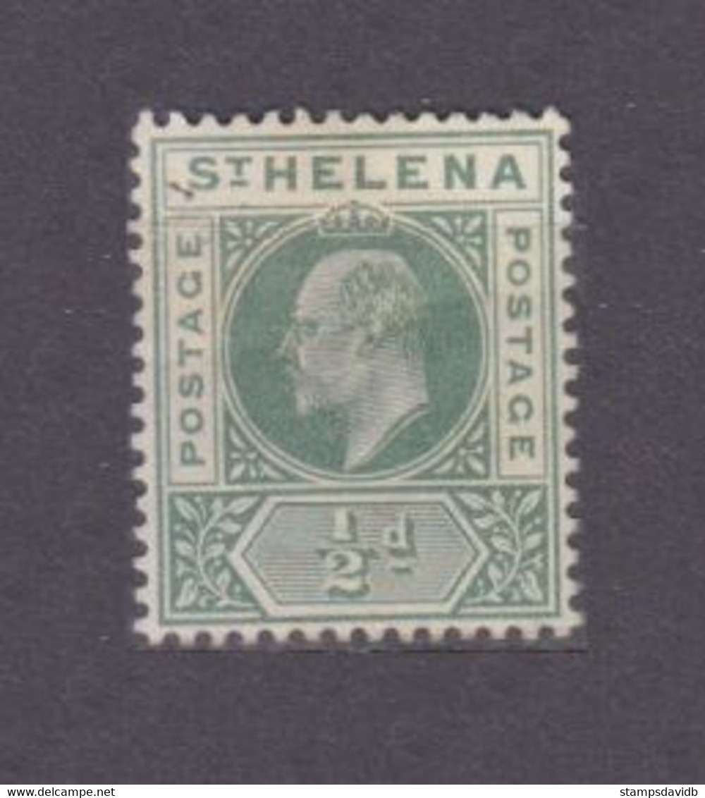 1902 St Helena 28 MLH King Edward VII - Ongebruikt