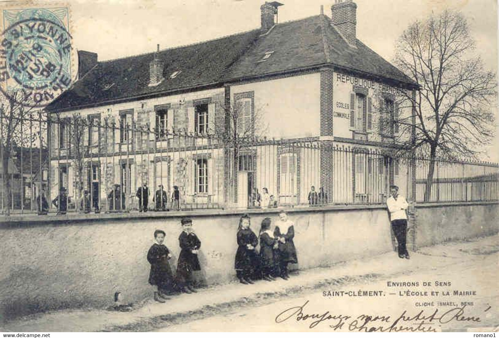 89)  SAINT CLEMENT  - L'école Et La Mairie - Saint Clement