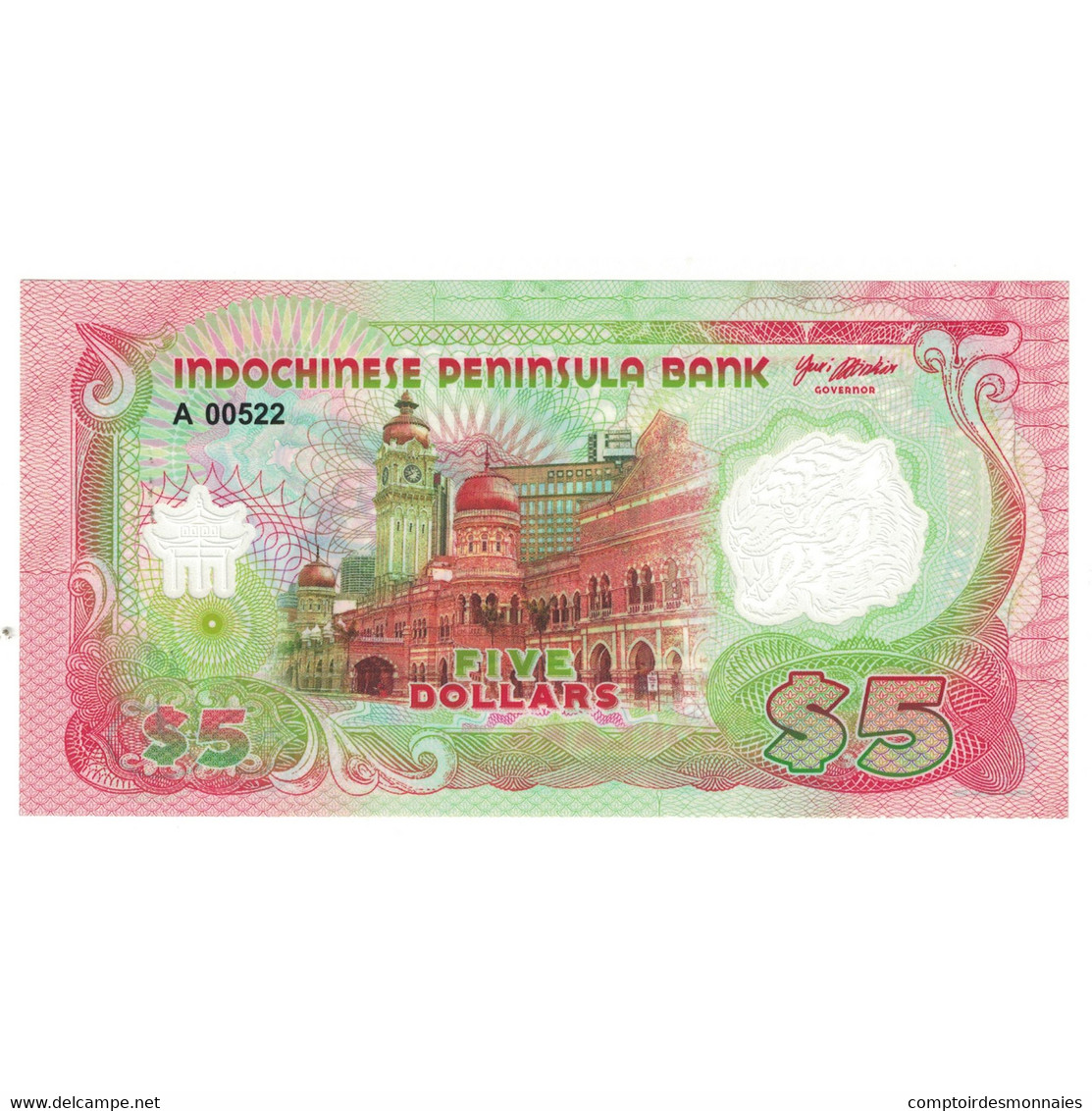 Billet, Indochine, 5 Dollars, 2020, NEUF - Indochina