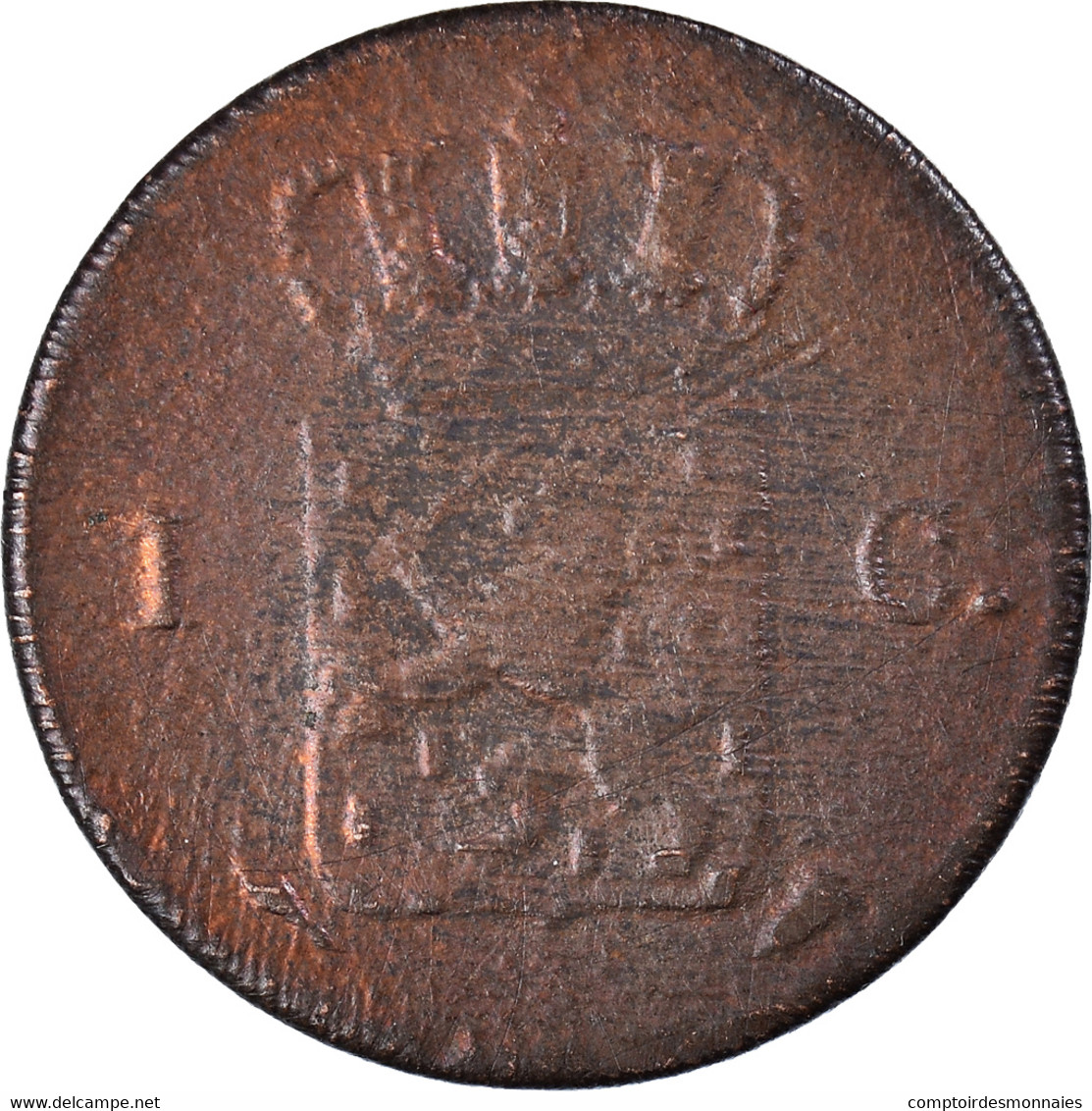 Monnaie, Pays-Bas, Cent, 1823 - 1815-1840: Willem I