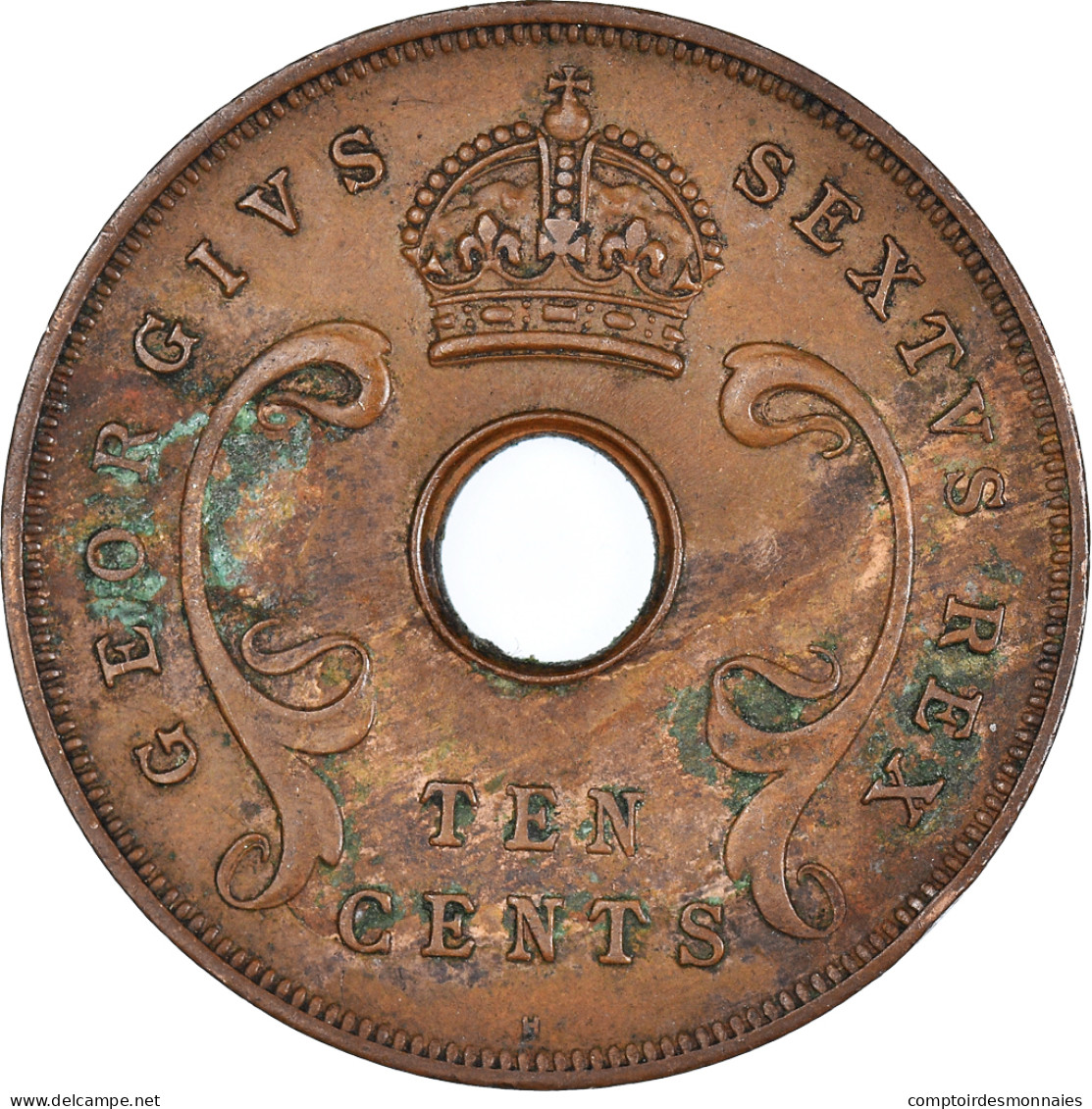 Monnaie, Afrique Orientale, 10 Cents, 1952 - British Colony