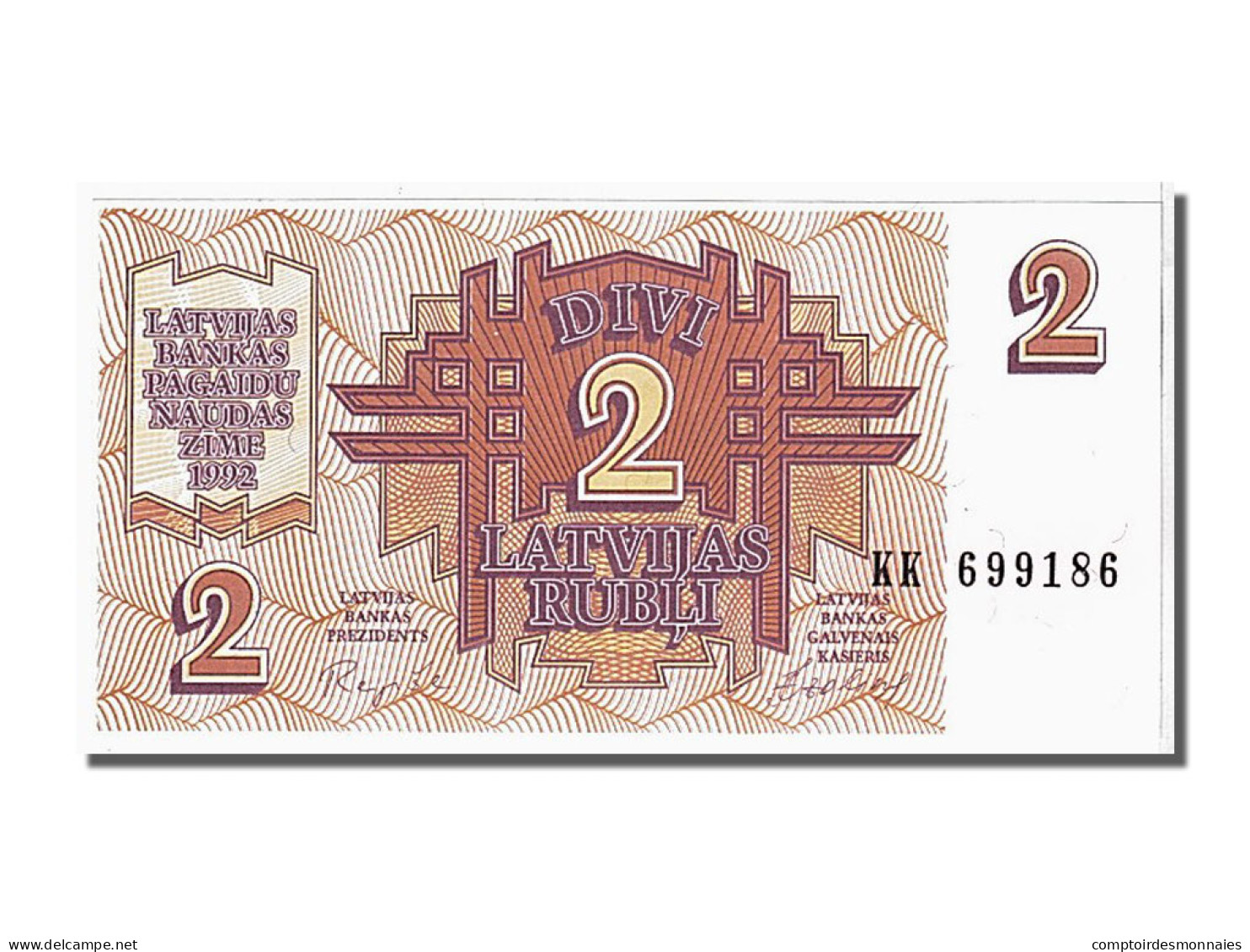 Billet, Latvia, 2 Rubli, 1992, NEUF - Lettland