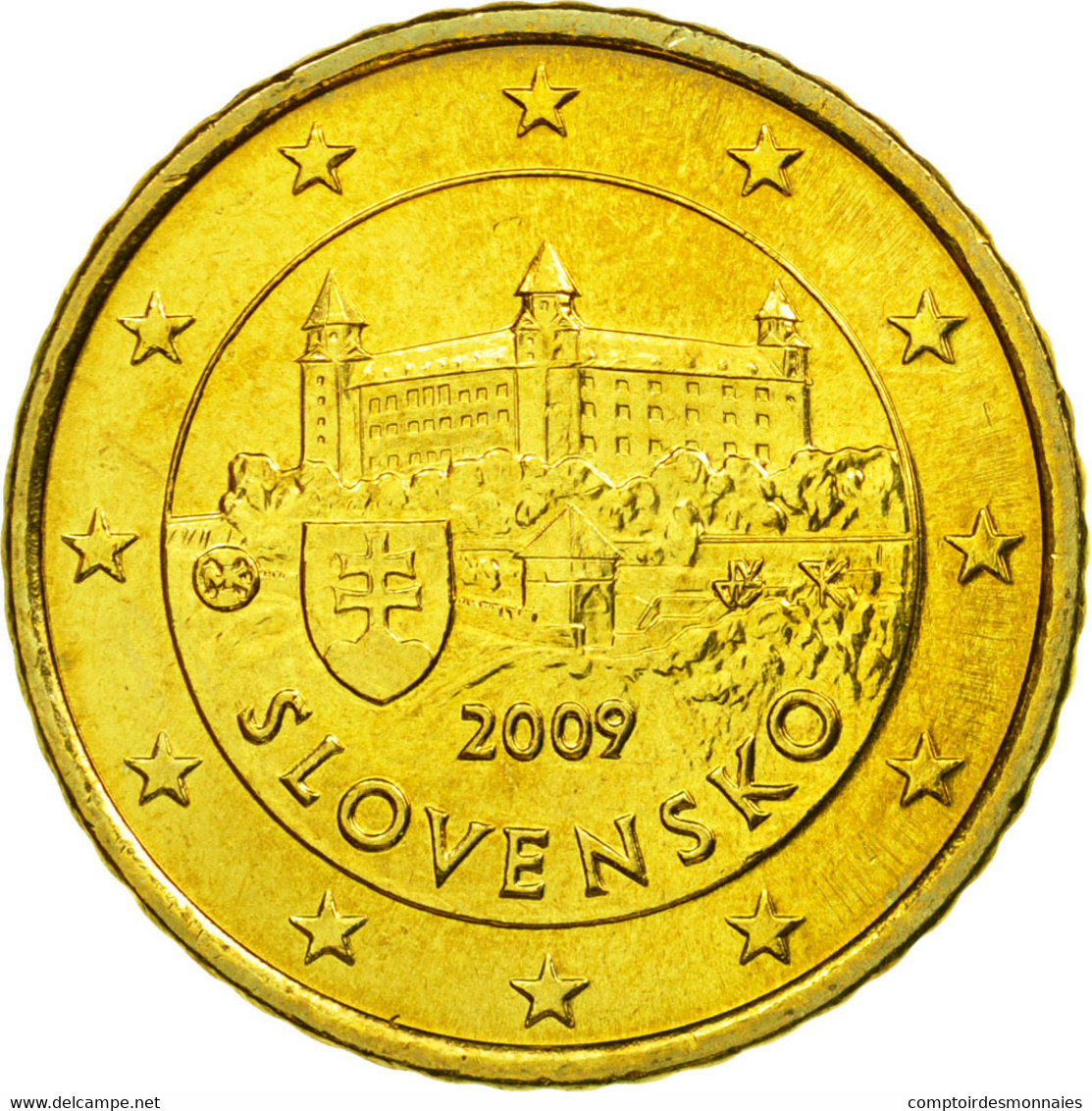 Slovaquie, 50 Euro Cent, 2009, SUP, Laiton, KM:100 - Slowakei