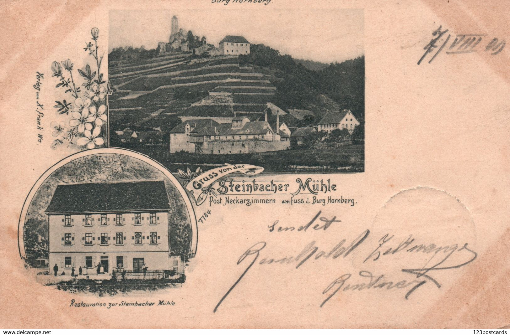 Germany - Burg Hornberg - Gruss Von Der Steinbacher Mühle - 1900 - RARE! - Hornberg