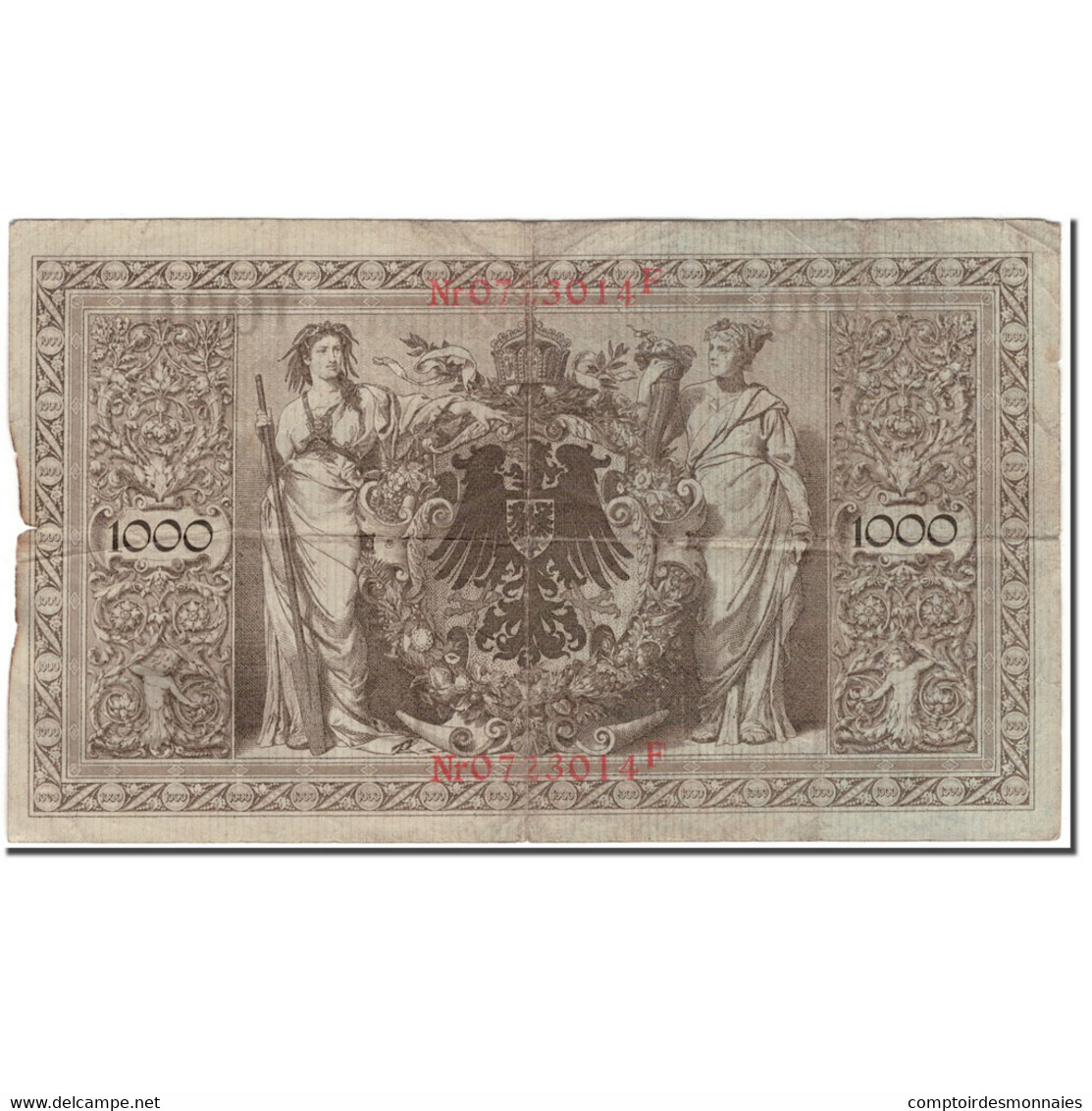 Billet, Allemagne, 1000 Mark, 1910, KM:44b, TB - 1.000 Mark