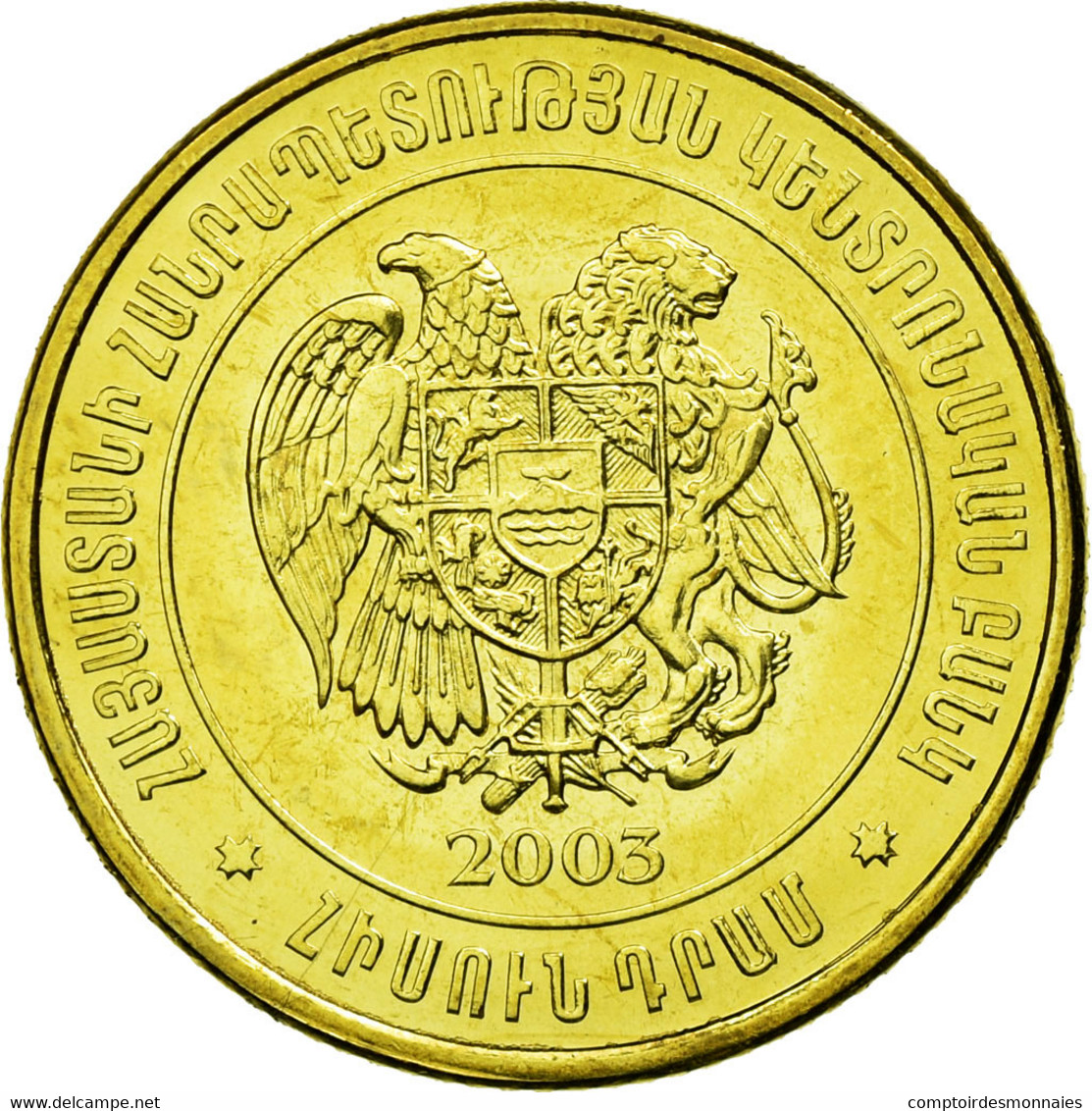 Monnaie, Armenia, 50 Dram, 2003, SPL, Brass Plated Steel, KM:94 - Armenia