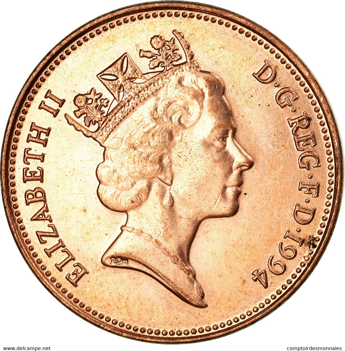 Monnaie, Grande-Bretagne, Elizabeth II, 2 Pence, 1994, SUP, Copper Plated Steel - 2 Pence & 2 New Pence