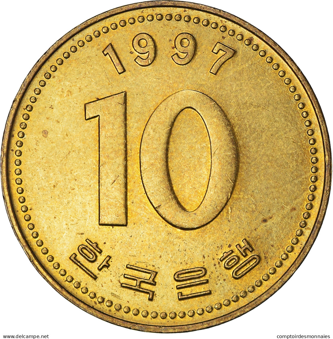 Monnaie, Corée Du Sud, 10 Won, 1997 - Korea (Zuid)