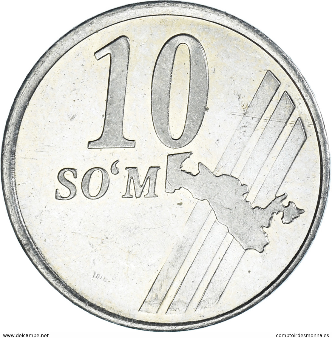 Monnaie, Ouzbékistan, 10 Som, 2001 - Uzbenisktán