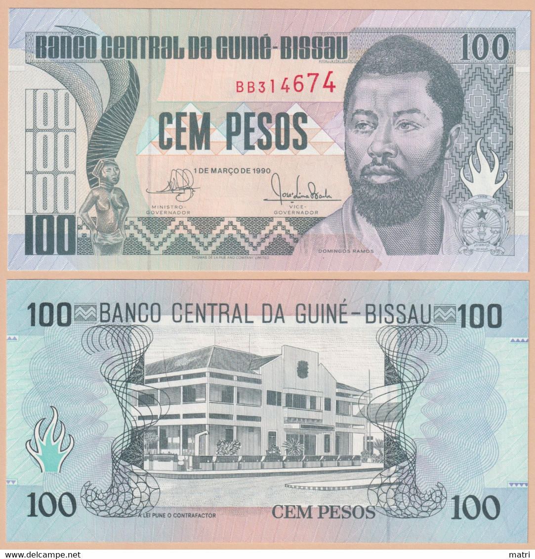 Guinea-Bissau 100 Pesos 1990 P#11 - Guinea-Bissau