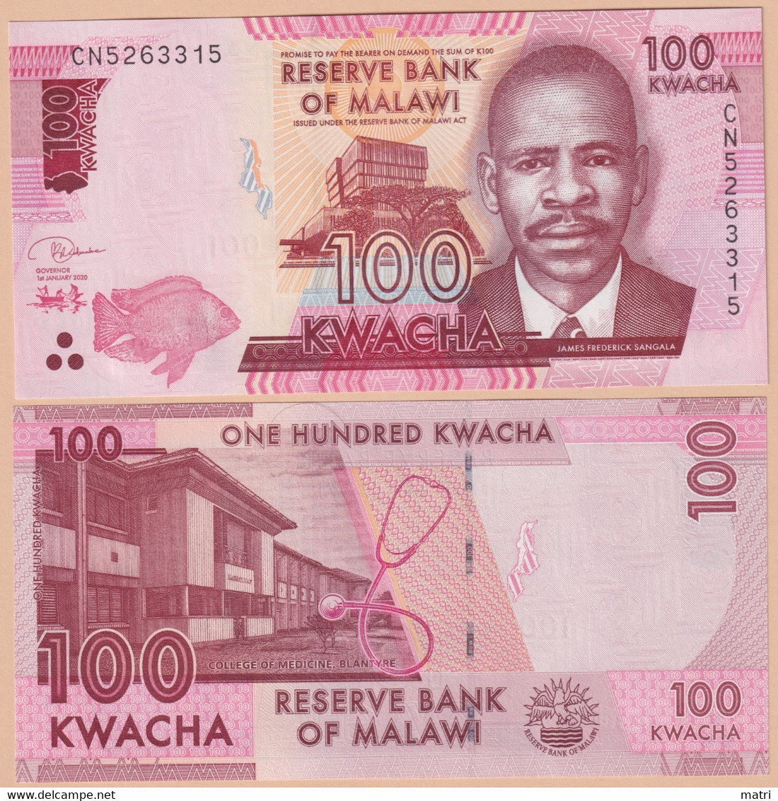 Malawi 100 Kwacha 2020 P#65 - Malawi