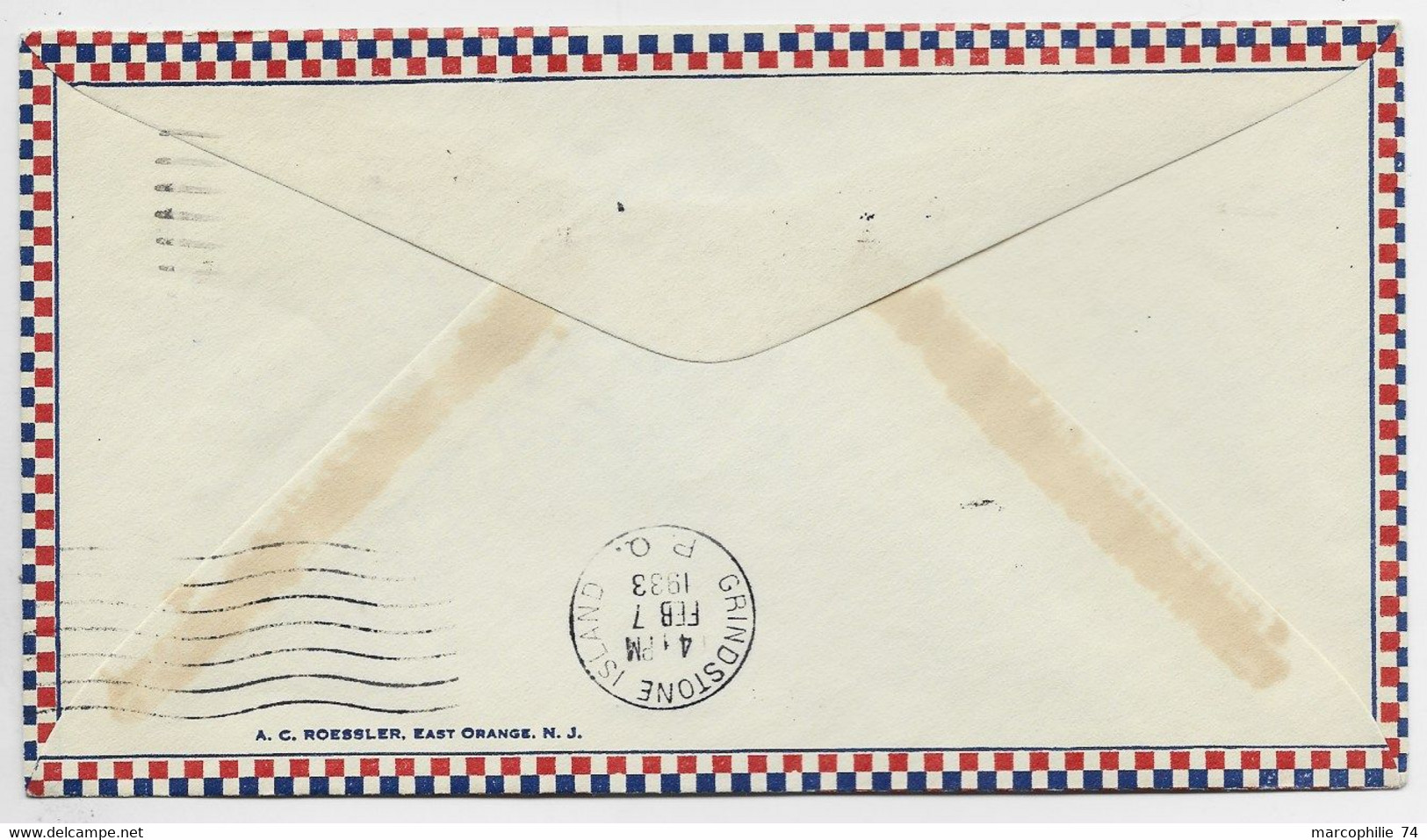 CANADA 2C+ PA 6C LETTRE COVER AIR MAIL CHARLOTTETOWN FEB 7 1933 TO USA - Luchtpost