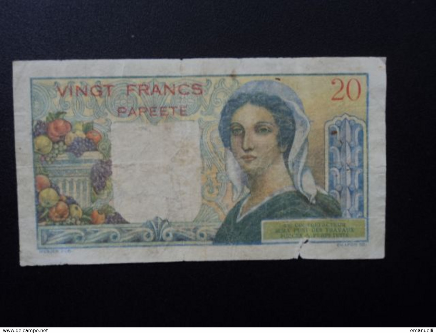 TAHITI : 20 FRANCS   ND 1963   P 21c     B++ - Autres - Océanie