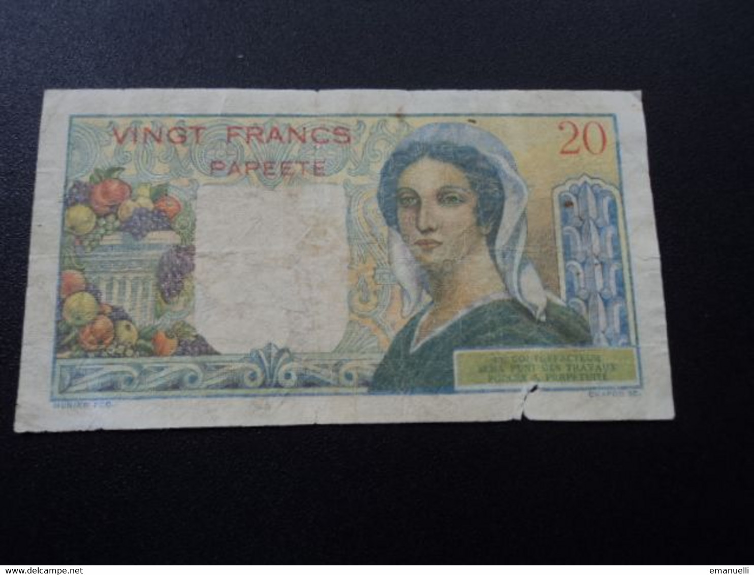 TAHITI : 20 FRANCS   ND 1963   P 21c     B++ - Autres - Océanie