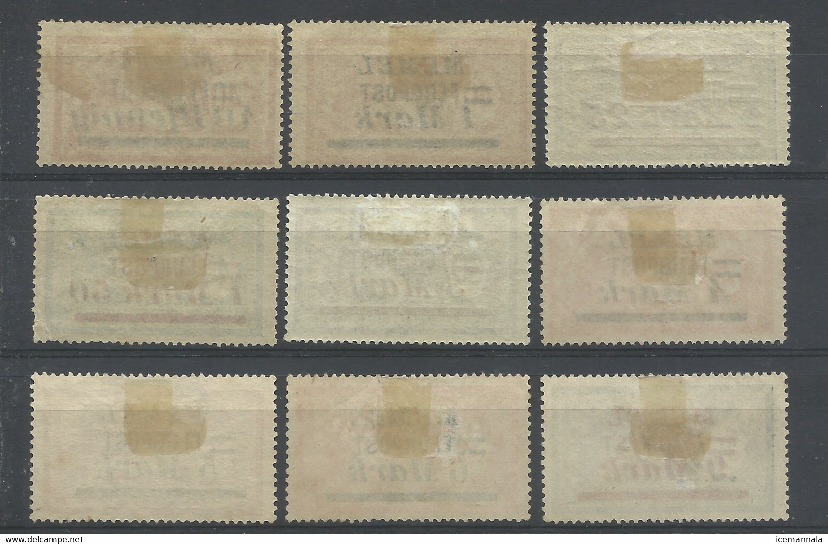 MEMEL  ,  SELLOS  AEREOS   NUEVOS   AÑO  1922 - Unused Stamps