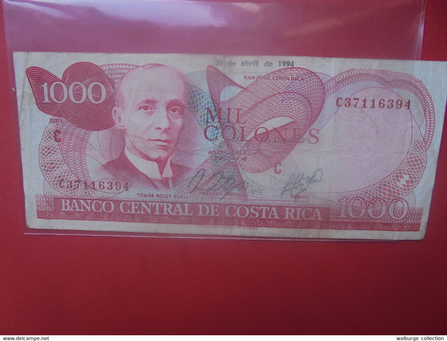 COSTA RICA 1000 COLONES 1994 Circuler (B.29) - Costa Rica