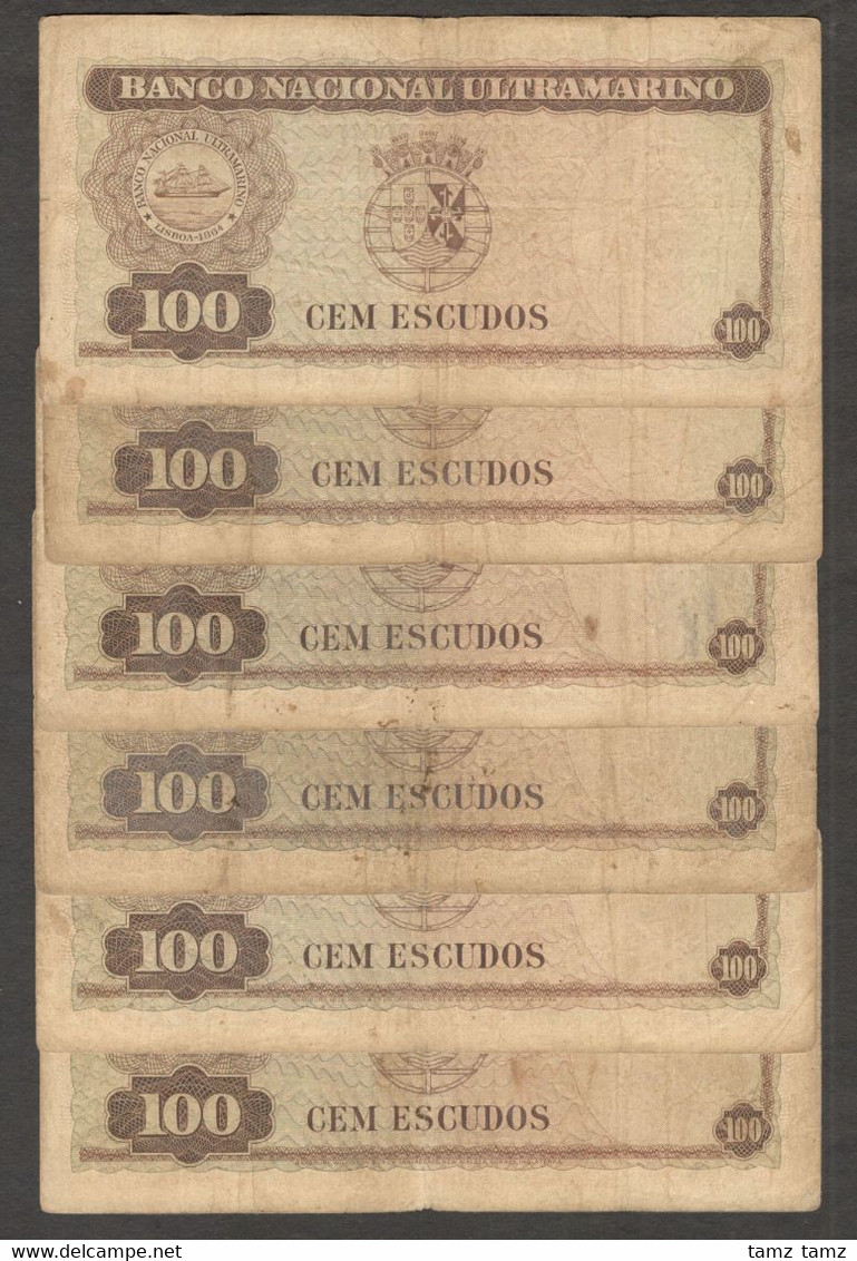 Set Signature Timor Portuguese 100 Escudos 1959 VG - Timor