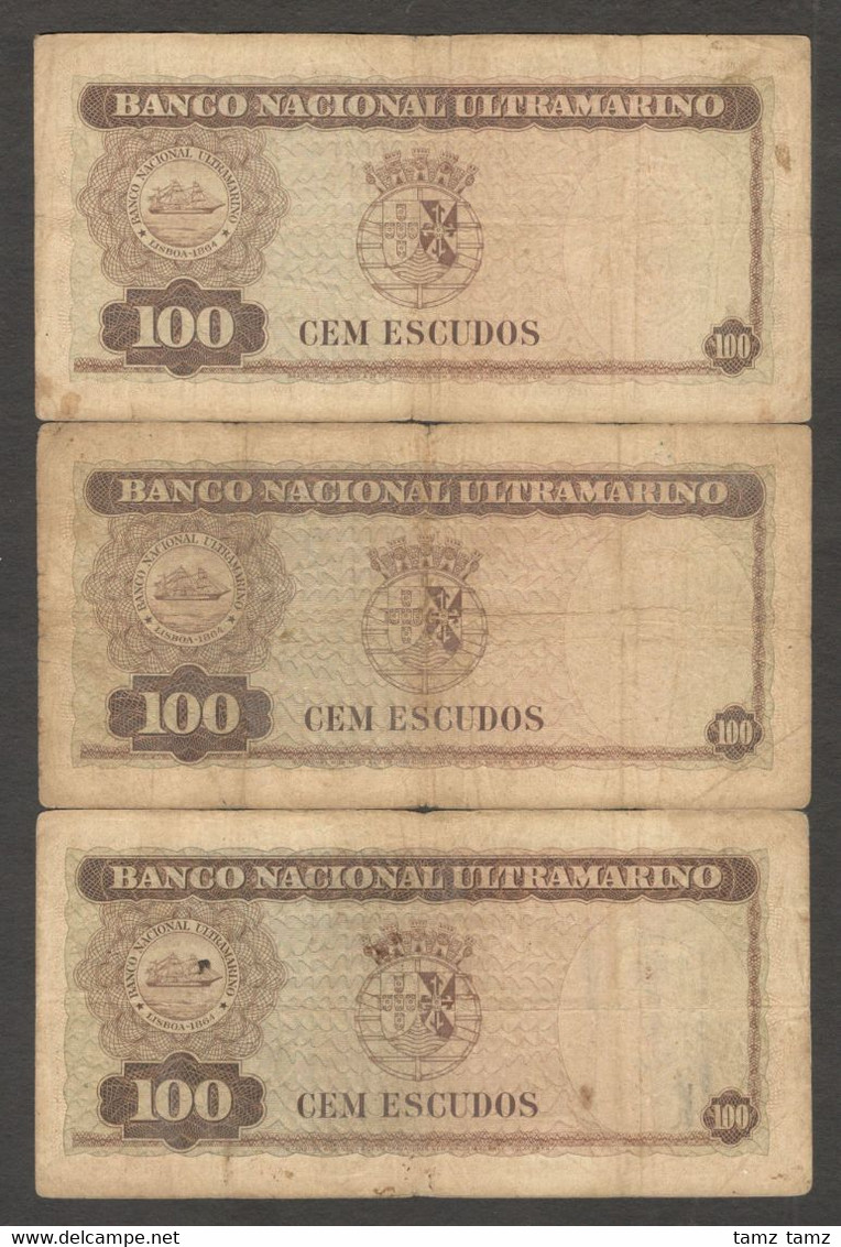 Set Signature Timor Portuguese 100 Escudos 1959 VG - Timor