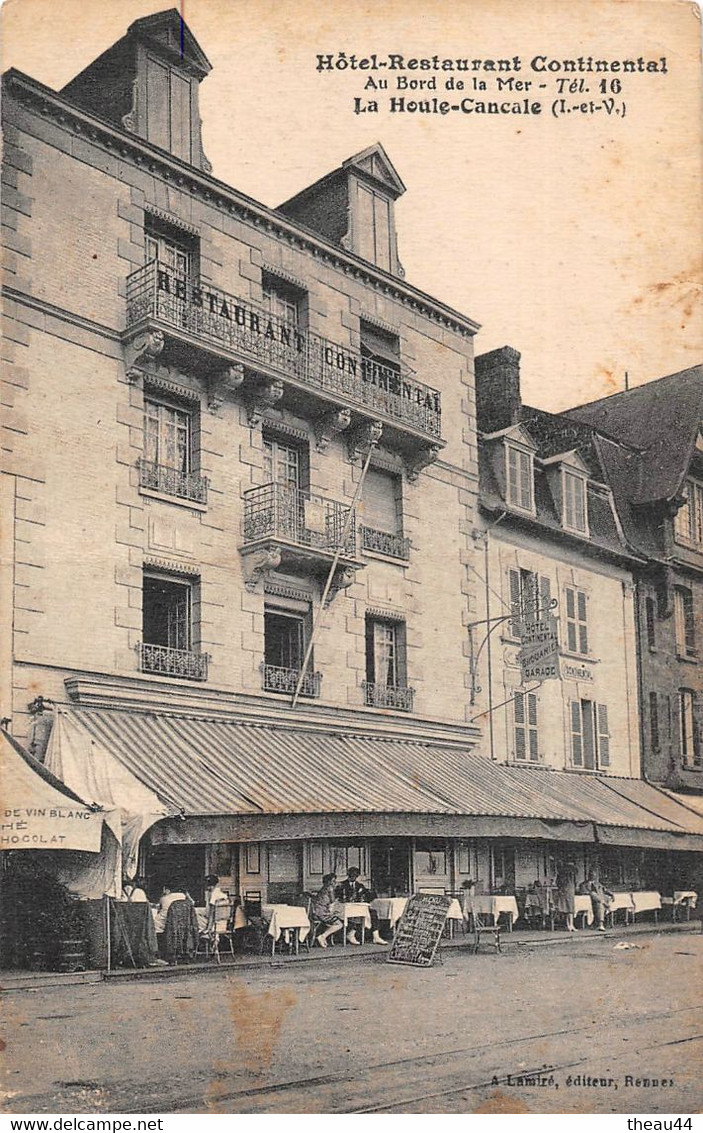 ¤¤  -   CANCALE    -   LA HOULE   -  Hôtel - Restaurant " CONTINENTAL "      -  ¤¤ - Cancale