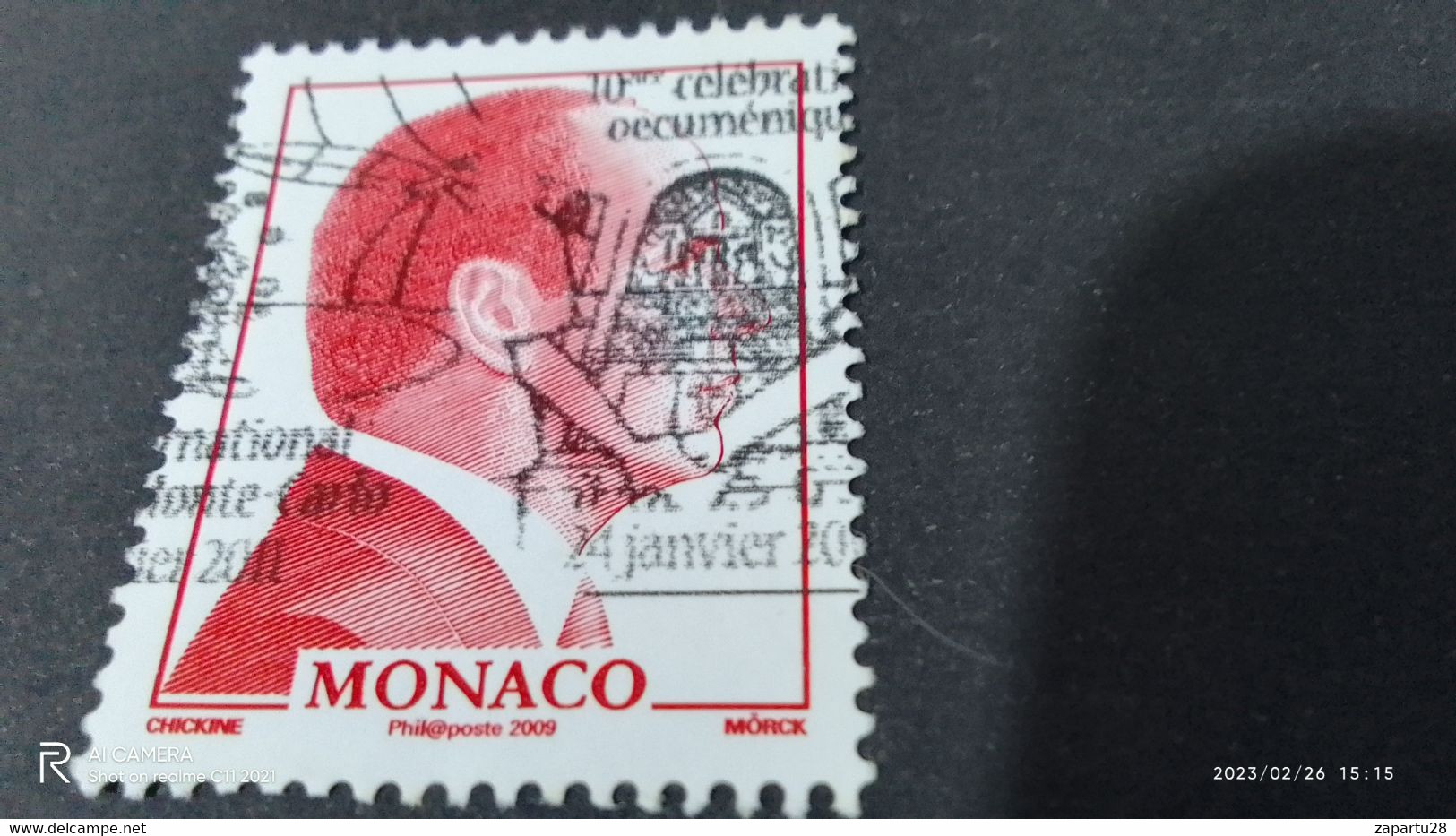 MONACO-2000-09    1.20FR. PRİNCE RAINIER III-DAMGALI - Usati