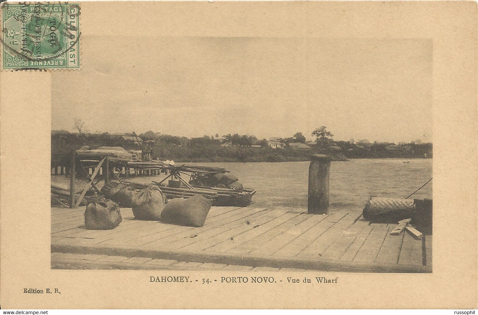 DAHOMEY - PORTO NOVO, VUE DU WHARF - ED. E.R. - 1920s - Benin