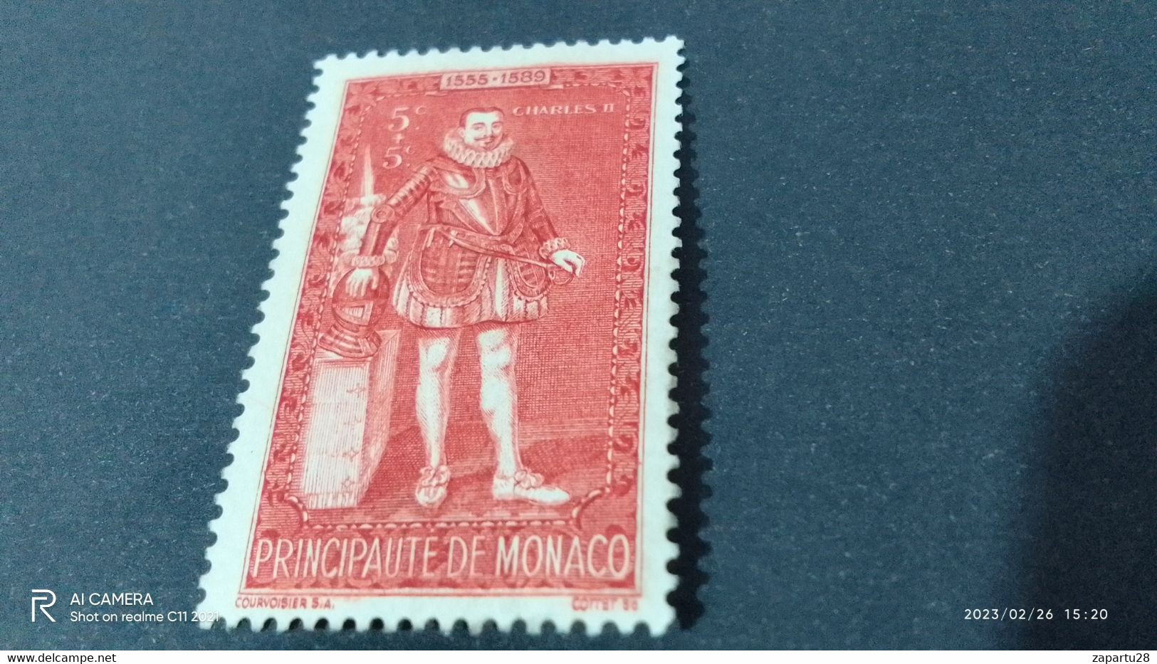 MONACO 1940-60  5+5C. -DAMGALI - Used Stamps