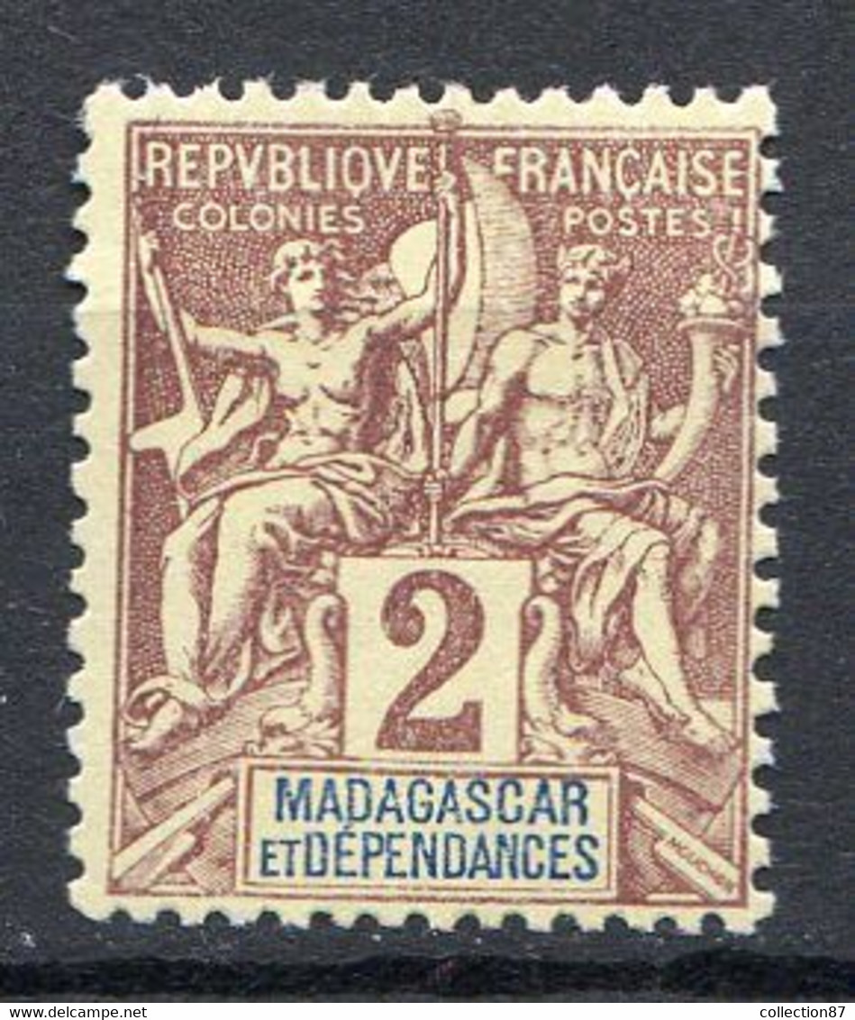 Réf 53 CL2 < --  MADAGASCAR Yvert N° 28 + 29 + 31 (*) NSG < Scan Détaillé Des 3 Timbres - Neufs