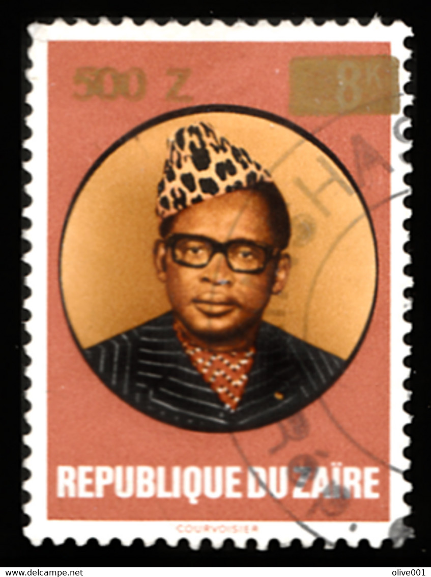 Zaïre Tp De 1990 - Série Courante Surchargée OR - Y&T N° 1293 Obli (0) - Used Stamps