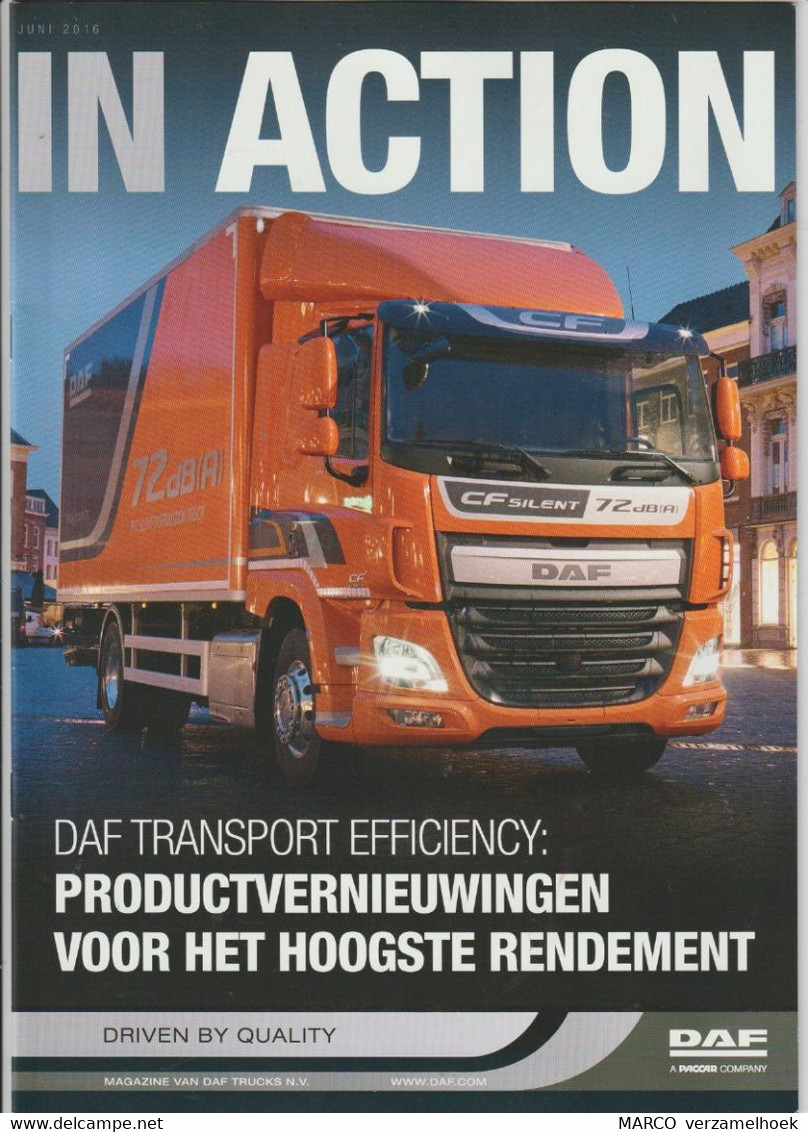 Brochure-leaflet DAF Trucks Eindhoven (NL) DAF In Action 2016 - Camions