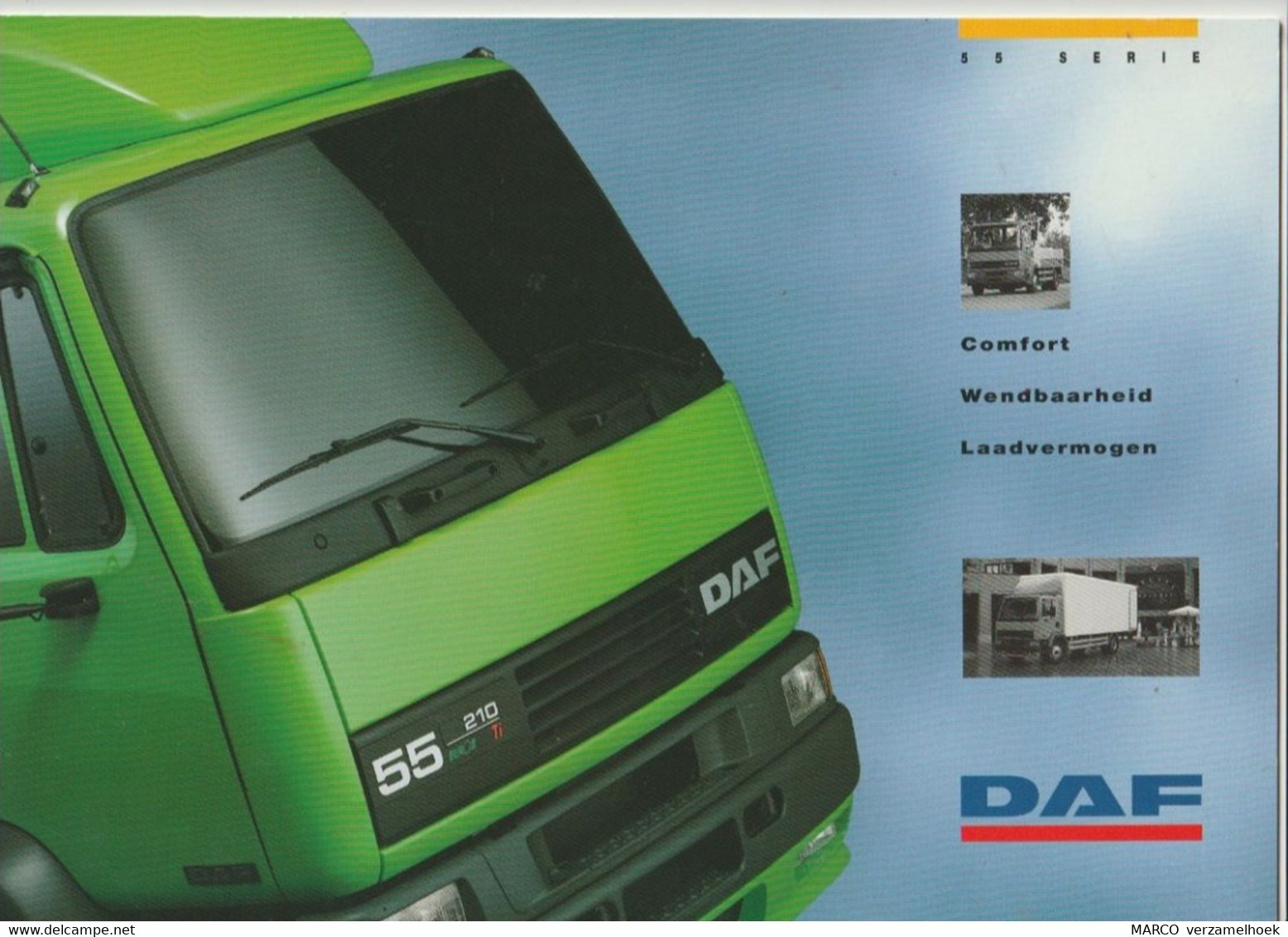 Brochure-leaflet DAF Trucks Eindhoven DAF 55 Serie - Camion