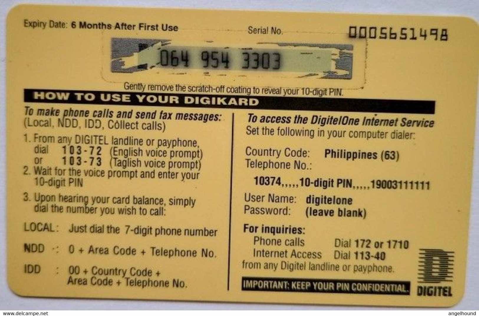 Philippines  Digikard P100 "  Woman Calling ( Singer Regine Velazqiez ) - Filippine