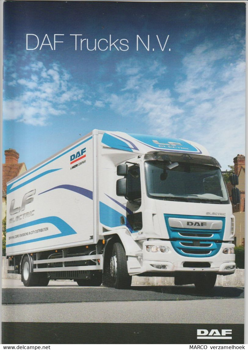 Brochure-leaflet DAF Trucks Eindhoven DAF XF-CF-LF 2018 PACCAR Company - Camion
