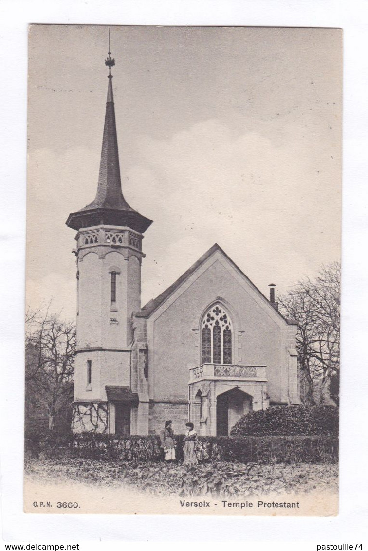 CPA :  14 X 9  -  VERSOIX  -  Temple  Protestant - Versoix