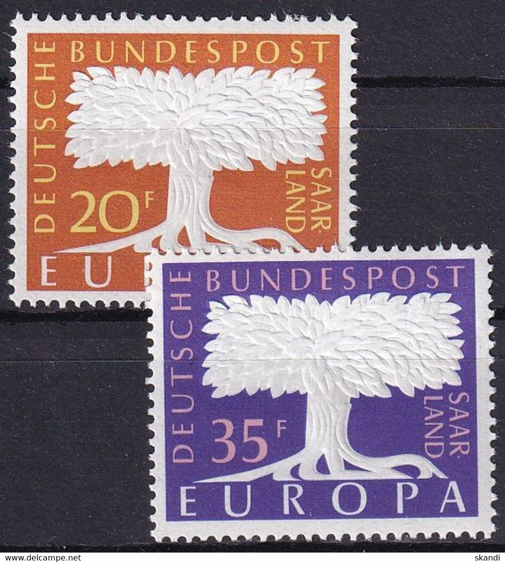 SAARLAND 1957 Mi-Nr. 402/03 ** MNH - CEPT - 1957