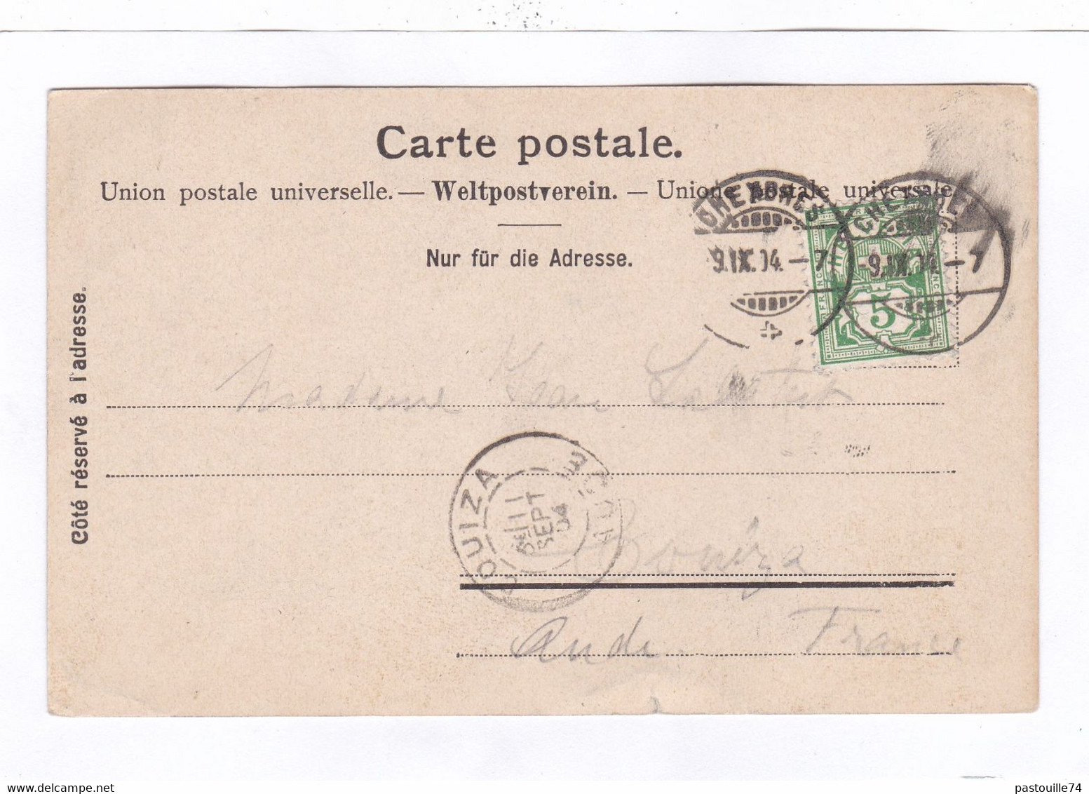 CPA :  14 X 9  -  Archéologe  Vaudoise  1° Série (30 Cartes)  -  Moudon, Tour  De   Carrouge (en 1903) - Carrouge 