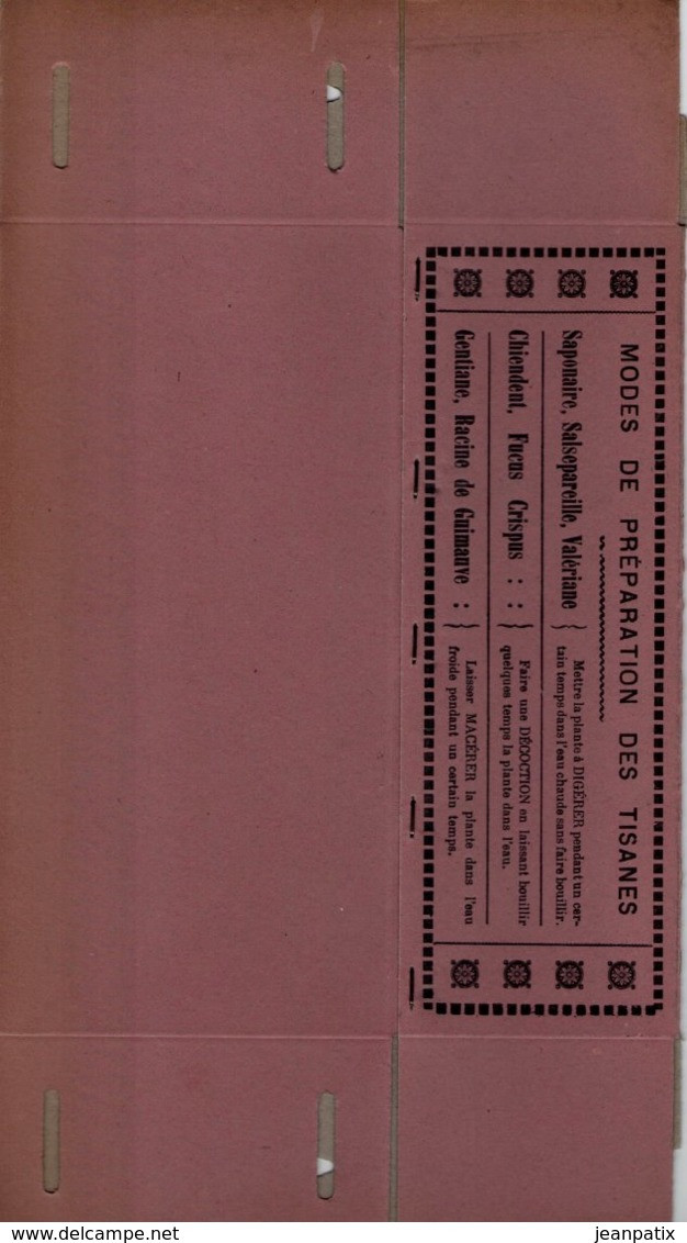 Boite Carton Pharmacie Herboristerie - Non Dépliée - Tisanes - Pharmacie BONNAFY - LIMOGES - Medizinische Und Zahnmedizinische Geräte