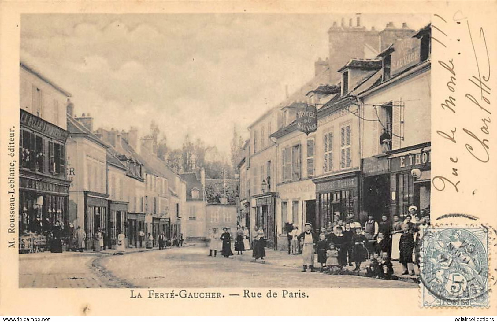 La Ferté Gaucher     77           Rue De Paris.   Commerces          (voir Scan) - La Ferte Gaucher