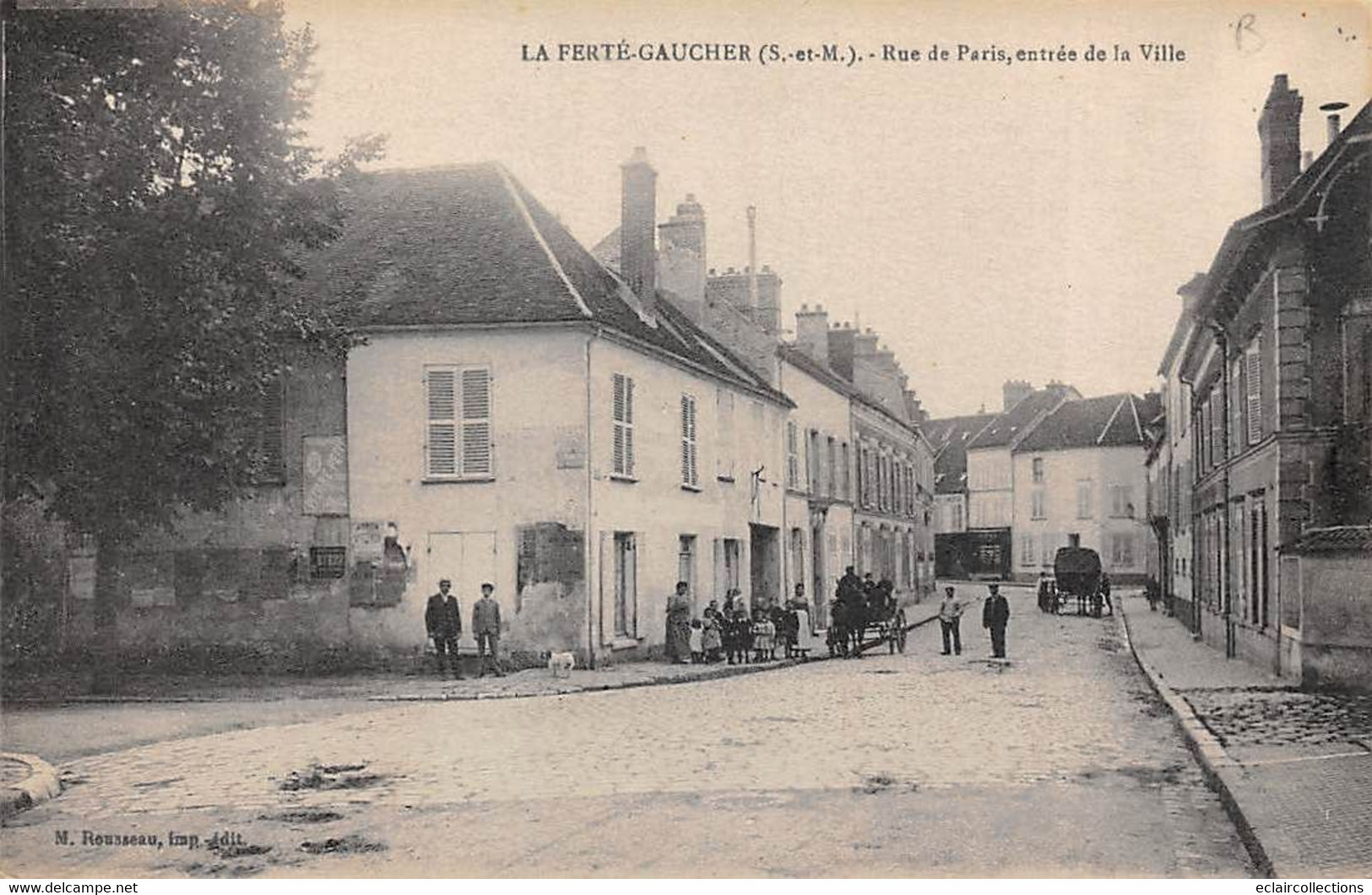 La Ferté Gaucher       77           Rue De Paris.   Entrée De La Ville         (voir Scan) - La Ferte Gaucher