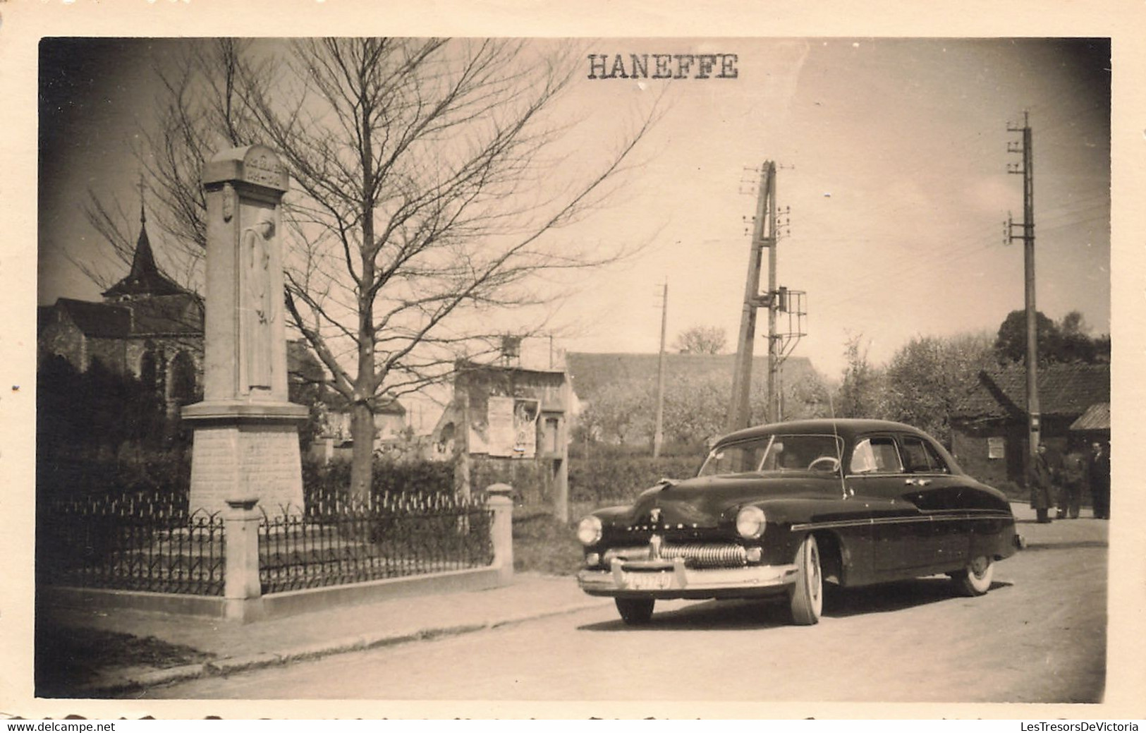 Belgique - Haneffe - Carte Photo - Automobile - Tampon Communal  - Carte Postale Ancienne - Donceel