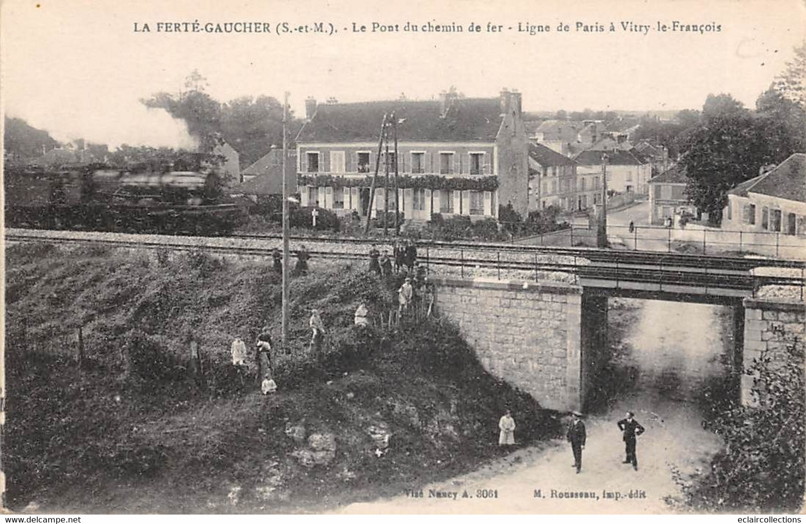 La Ferté Gaucher       77         Pont De Chemin De Fer .  Ligne Paris  Vitry Le François        (voir Scan) - La Ferte Gaucher