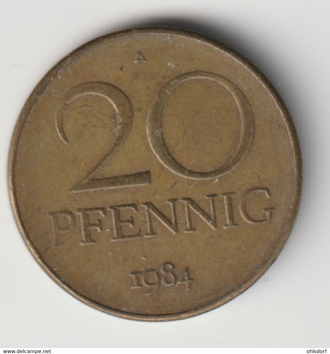 DDR 1984 A: 20 Pfennig, KM 11 - 20 Pfennig