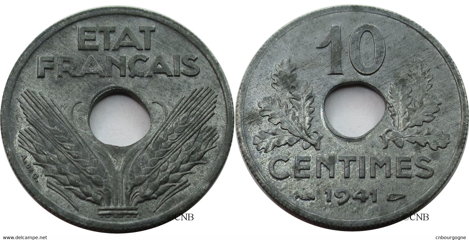 France - État Français - 10 Centimes État Français Grand Module 1941 - SUP/MS60 - Fra4554 - 10 Centimes